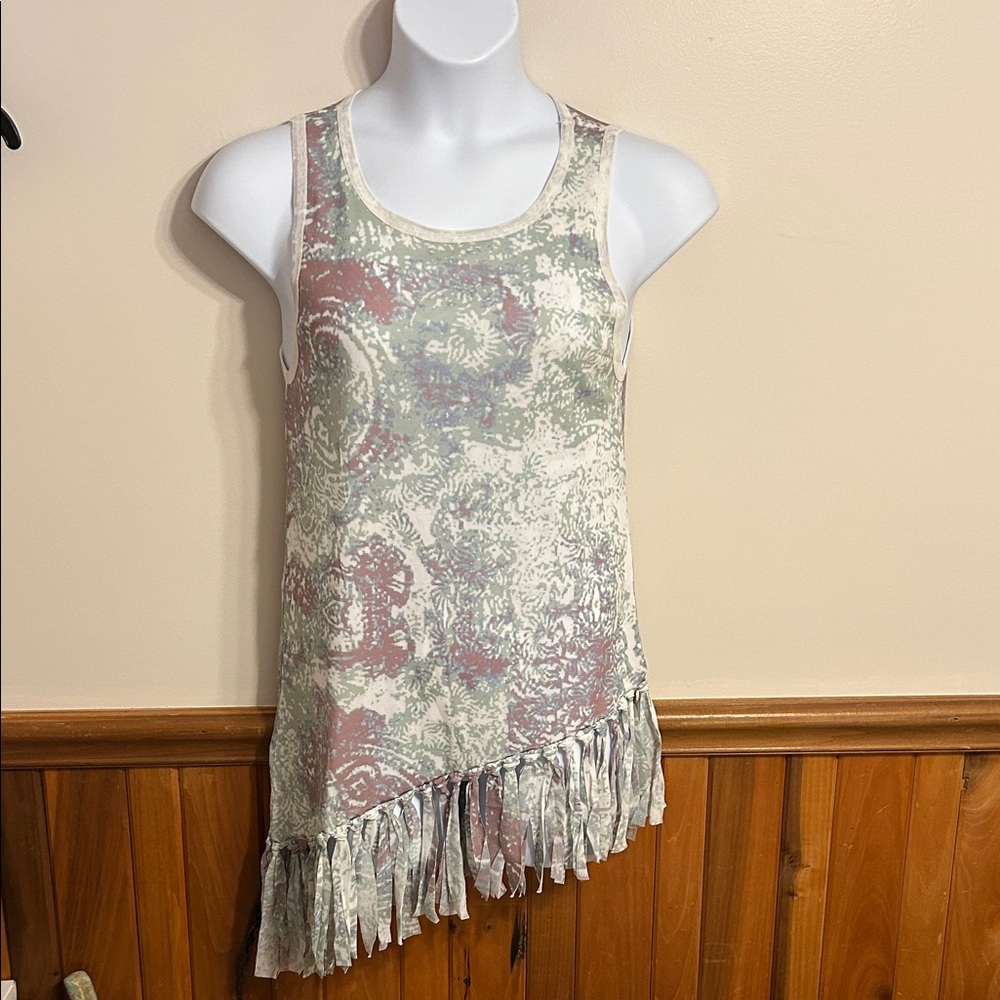 Noelle Multicolor Fringe Tank Top